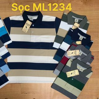 [HCM] Áo Thun Cổ Trụ Trung Niên From Rộng Tay Lỡ Sọc Ngang Thanh Lịch Size Từ 50 - 85kg