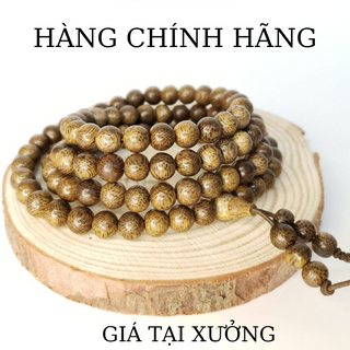 Chuỗi vòng tay trầm hương 108 hạt, chuỗi trầm 108 hạt