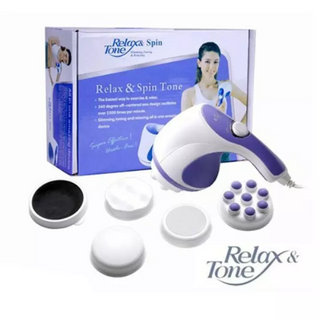 [Hồ Chí Minh] Máy Massage Cầm Tay Trị Liệu Relax & Spin Tone, Giúp Trị Liệu Đau Mỏi Vai Gáy, Tan Mỡ Bụng, Thư Giãn Mệt Mỏi