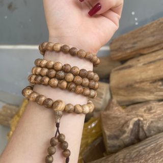 Chuỗi vòng tay trầm hương 108 hạt, chuỗi trầm 108 hạt