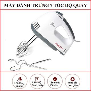 [Hồ Chí Minh] Máy Đánh Trứng Mini Cầm Tay 7 Tốc Độ Công Suất 180W