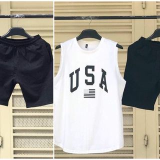 Set Bộ Nam Tập Thể Thao GYM Thoáng Mát