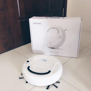 ROBOT HÚT BỤI - Robot Hút Bụi Thông Minh Bowai, công nghệ Ai, Màu Trắng Sang, Sạch Sẽ
