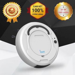 ROBOT HÚT BỤI - Robot Hút Bụi Thông Minh Bowai, công nghệ Ai, Màu Trắng Sang, Sạch Sẽ