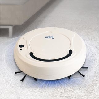 ROBOT HÚT BỤI - Robot Hút Bụi Thông Minh Bowai, công nghệ Ai, Màu Trắng Sang, Sạch Sẽ