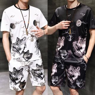 Set Bộ Thể Thao Nam In Sói Sành Điệu Trẻ Trung