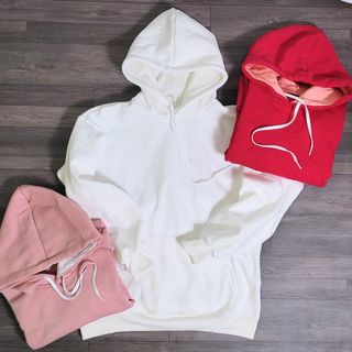 Áo hoodie trơn nỉ ngoại trẻ trung, năng động from dưới 75kg