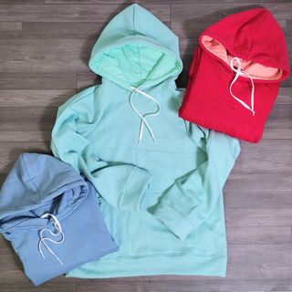 Áo hoodie trơn nỉ ngoại trẻ trung, năng động from dưới 75kg