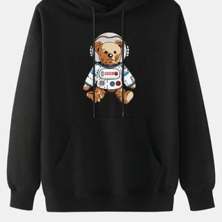 Áo hoodie gấu thám hiểm nỉ ngoại trẻ trung, năng động from dưới 70kg