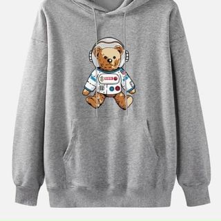 Áo hoodie gấu thám hiểm nỉ ngoại trẻ trung, năng động from dưới 70kg