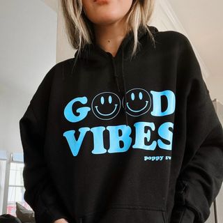 Áo hoodie goog vibes nỉ ngoại trẻ trung, năng động from dưới 70kg