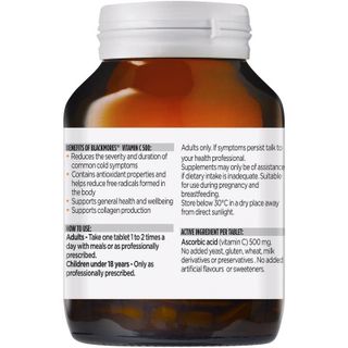 Viên uống bổ sung vitamin C Blackmores 500mg 120 viên của Úc