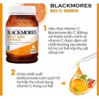 (ĐỦ BILL) BLACKMORES BIO C 500mg VIÊN NHAI LỌ 125V