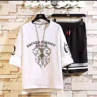 Set Bộ Thể Thao Nam In Hoa Văn Cực Sang