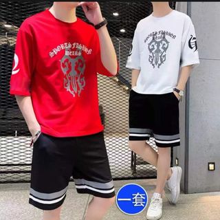 Set Bộ Thể Thao Nam In Hoa Văn Cực Sang