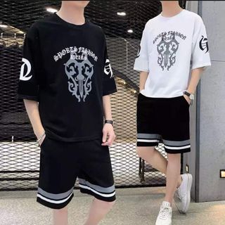 Set Bộ Thể Thao Nam In Hoa Văn Cực Sang