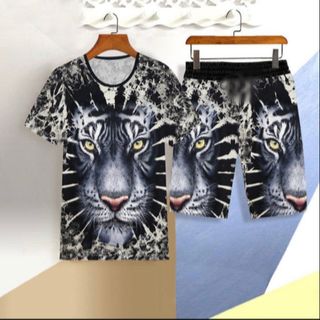 Set Bộ Nam In Hình Hổ Kiểu Dáng Trẻ Trung Hot