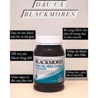 Dầu cá Blackmore Odourless Fish Oil Mini Caps 200 viên của Úc