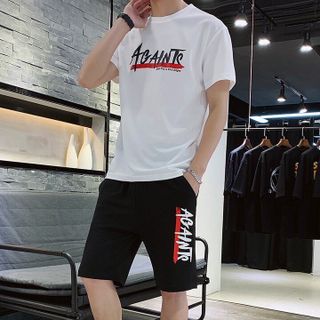 Set Bộ Thể Thao Nam In Chữ Màu Lạ Hot