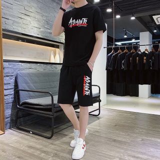 Set Bộ Thể Thao Nam In Chữ Màu Lạ Hot