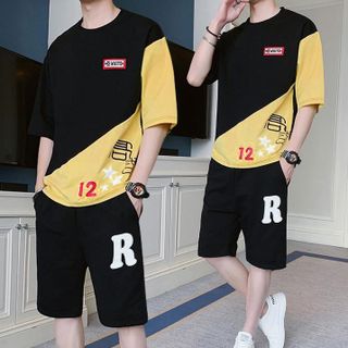 Set Bộ Thể Thao Nam Sọc Hai Màu Thời Trang