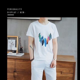 Set Bộ Thể Thao Nam In Lông Vũ Màu Xịn Xò