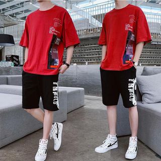 Set Bộ Thể Thao Nam In Chữ Thời Trang Cá Tính