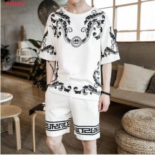 Set Bộ Thể Thao Nam Hoa Văn Trẻ Trung