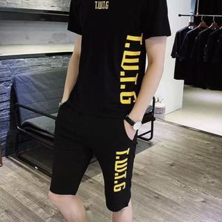 Set Bộ Thể Thao Nam Thời Trang Chữ In Xịn Xò