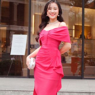 ĐẦM 2 DÂY XẾP LY EO XẾP LY NGỰC