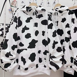 Hoodie Nỉ Ngoại Bò Sữa KNN19(Freesize Dưới 75kg)