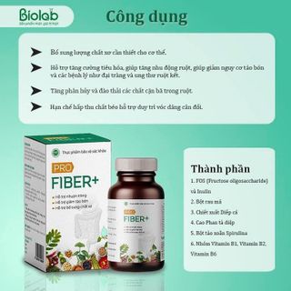 PRO FIBER + – Giúp bổ sung chất xơ, hỗ trợ tăng cường tiêu hoá