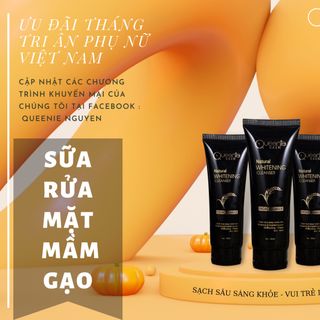 Sữa rửa mặt mầm gạo Queenie Skin 120gr