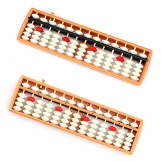 Bàn tính gẩy 13 cột có nút bấm giúp bé học toán nhanh