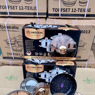 BỘ NỒI ĐỨC 6 MÓN ENGELNERG 5 lớp LOẠI 1