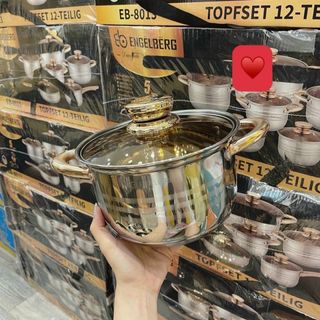 BỘ NỒI ĐỨC 6 MÓN ENGELNERG 5 lớp LOẠI 1