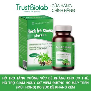 BÁCH ÍCH KHANG PLUSS++ – hỗ trợ giảm nguy cơ viêm đường hô hấp do sức đề kháng thấp