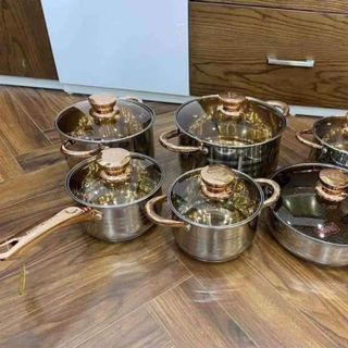 BỘ NỒI ĐỨC 6 MÓN ENGELNERG 5 lớp LOẠI 1