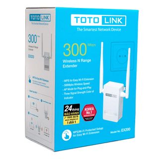 Bộ Kích Sóng Wifi Repeater 300Mbps Totolink EX200 giá sỉ