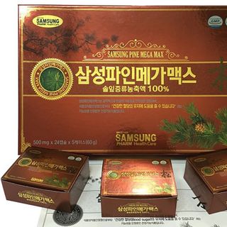 Tinh dầu thông đỏ Samsung Pine Mega Max Hàn Quốc 120 viên