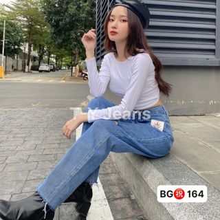 Quần Jeans BAGGY ms164-163 vải cotton mềm from chuẩn,đổi trả cho nhà sản xuất trong vòng 3 tháng.