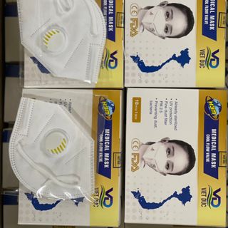 Khẩu trang Y tế VN95 (FFP2-CE) - Việt Đức (CÓ VAN THỞ)