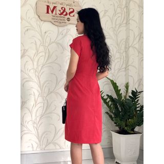 Đầm ôm suông tay con S&M cực tôn dáng, giá rẻ, vải mát GR202- Hình thật do chụp
