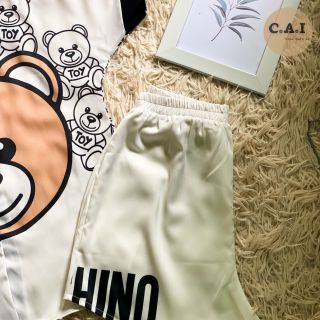 Đồ Bộ Pyjama Cao Cấp Gấu Nền Trắng