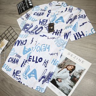 ÁO SƠ MI CỔ VEST 3D HỌA TIẾT MẪU 11