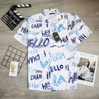 ÁO SƠ MI CỔ VEST 3D HỌA TIẾT MẪU 11