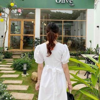 ĐẦM TRẮNG FORM DÀI LỆCH TÀ