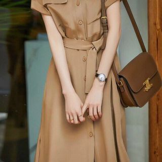ĐẦM SƠ MI KEM TÚI HỘP