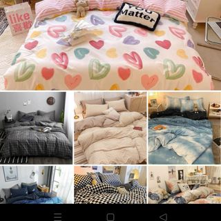 Bộ chăn ga gối cotton poly 4 món