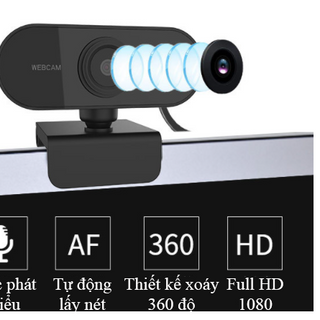 Webcam full HD hỗ trợ Micro học online, họp trực tuyến, livestream